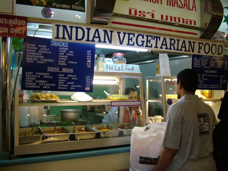 דוכן הודי צמחוני