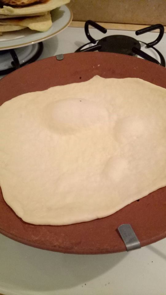 מחבת קרמיקה להכנת לחם הודי