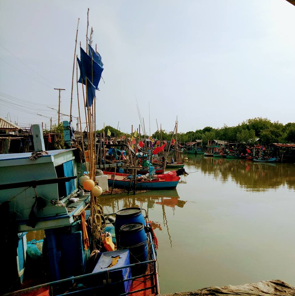 FISHING BOATS ON THE PIER