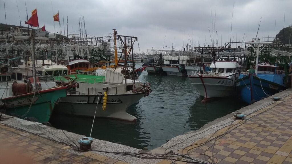 פיר דייגים בכפר Yehliu