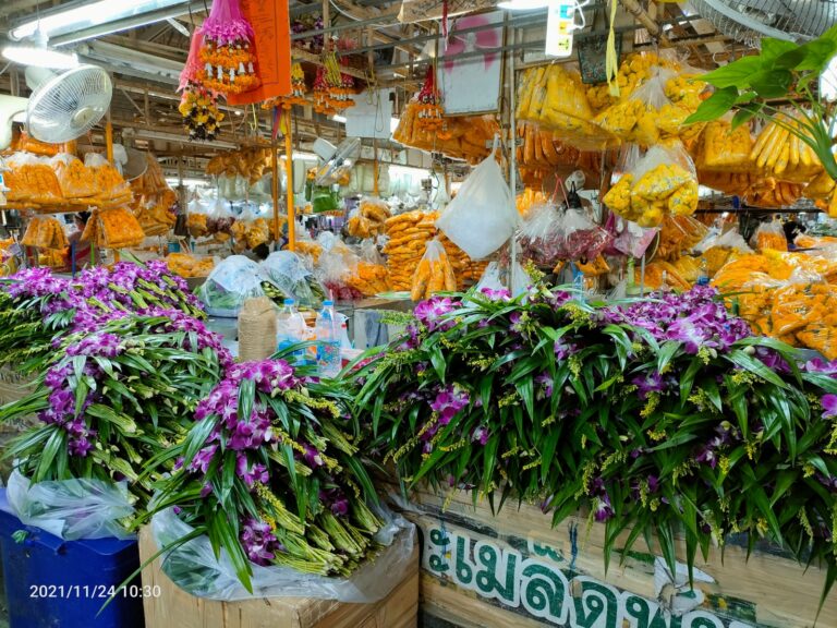 שוק הפרחים הגדול בבנגקוק