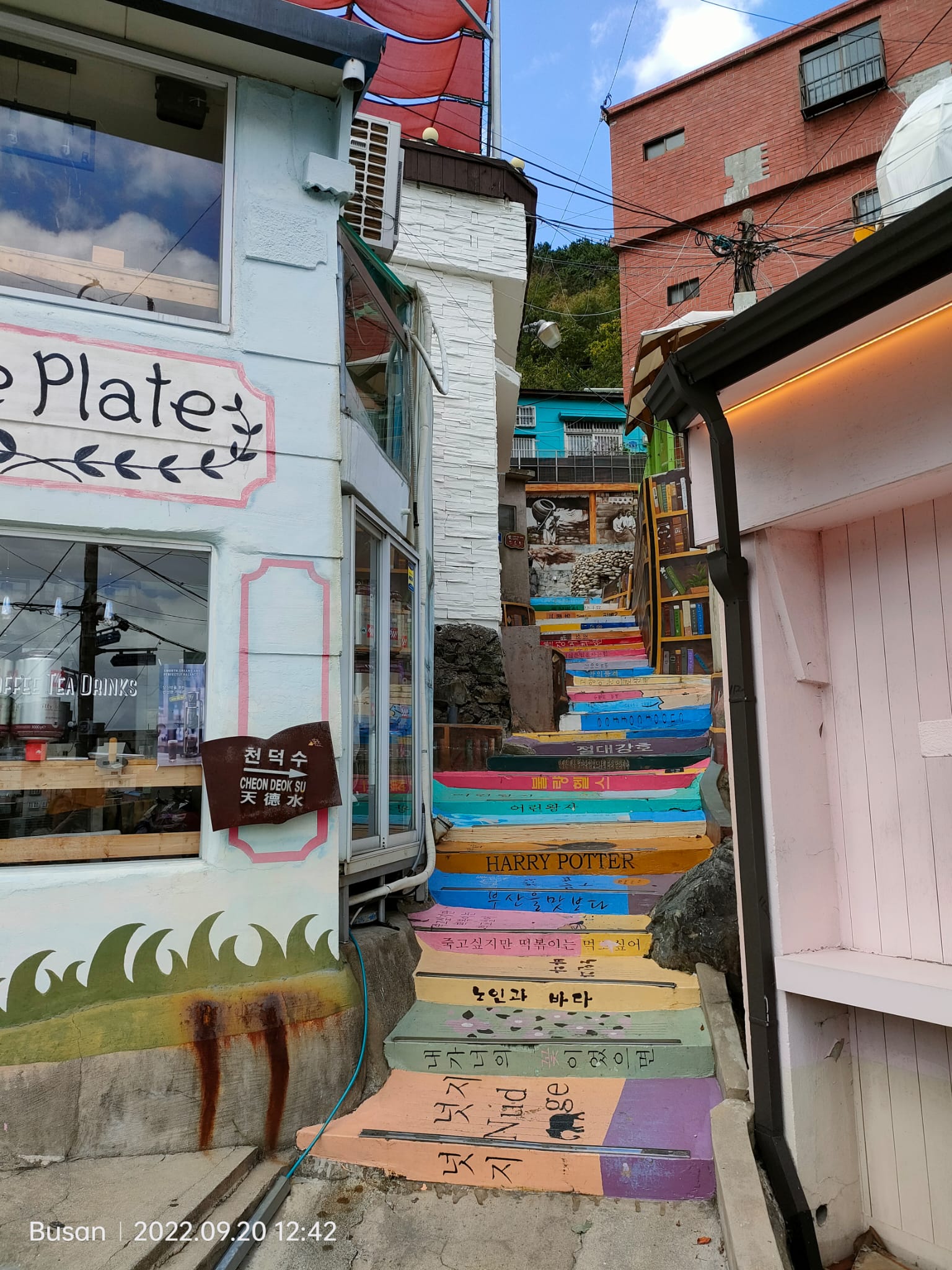 מדרגות טיפסנו בקוריאה