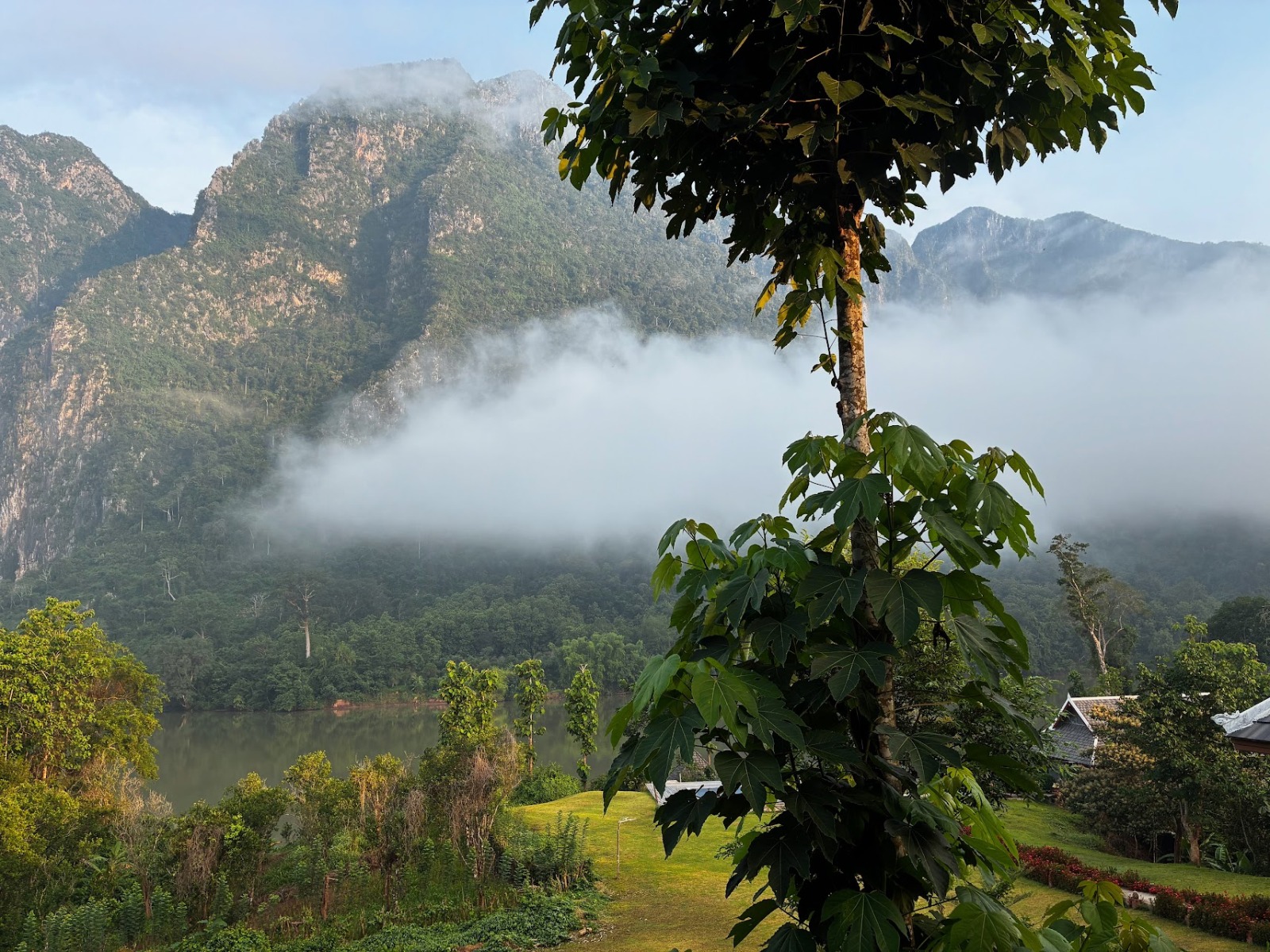 ירוק ושקט בלואנג פראבנג לאוס וסביבתה