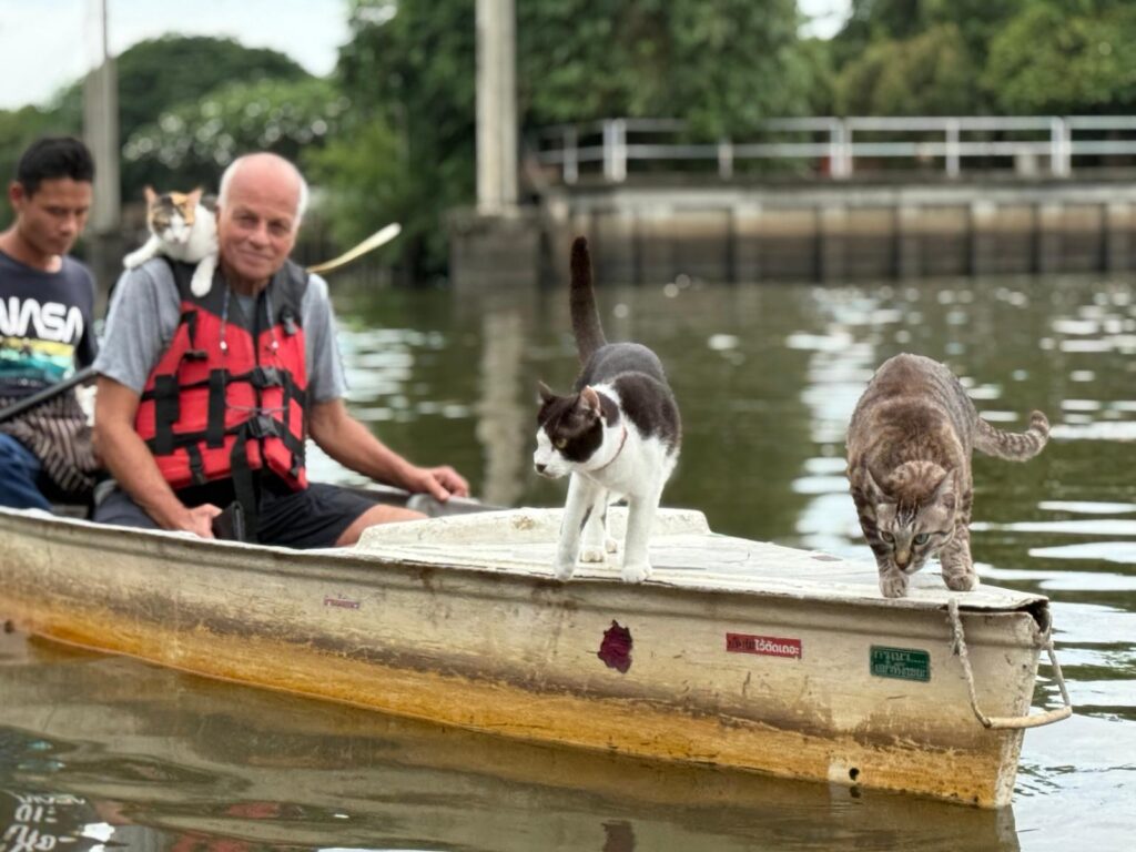 Si  Yaek Huatakhe Cafe & Guesthouse הפלגה עם חתולים