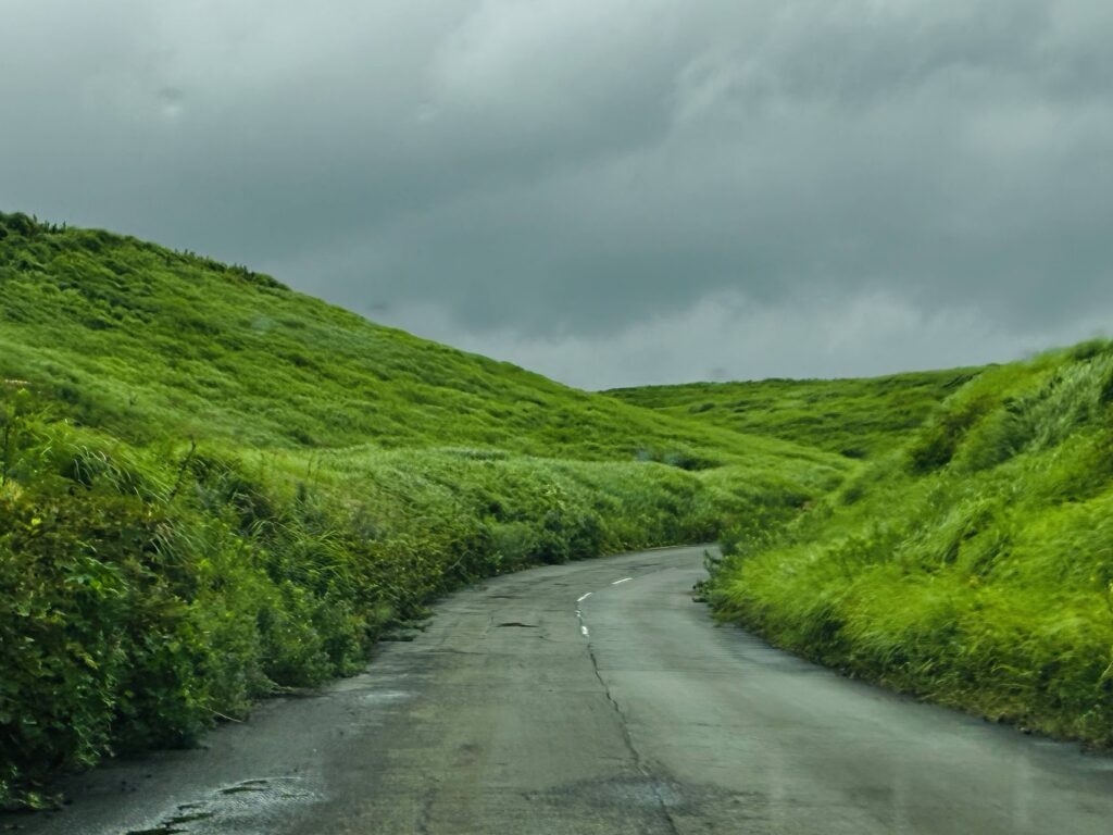 הדרך עד להר הגעש ASO יפן